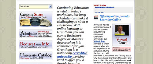 Grantham Front Page Refresh