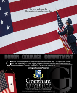 Grantham Blue Star Service Flag Ad