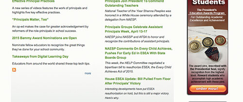 NAESP Front Page Redesign